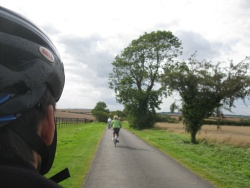 Our family cycling in the local country lanes